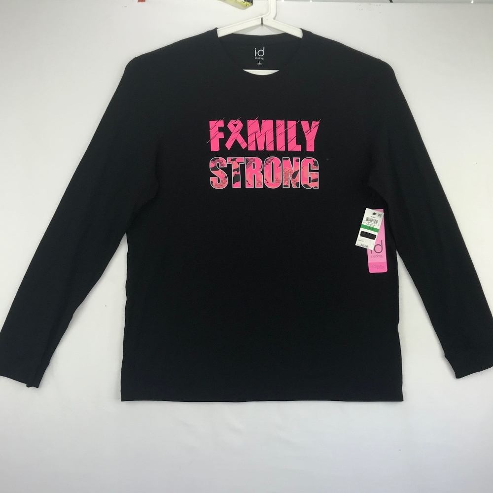 Family Strong Breast Cancer Awareness Tee Long Slv